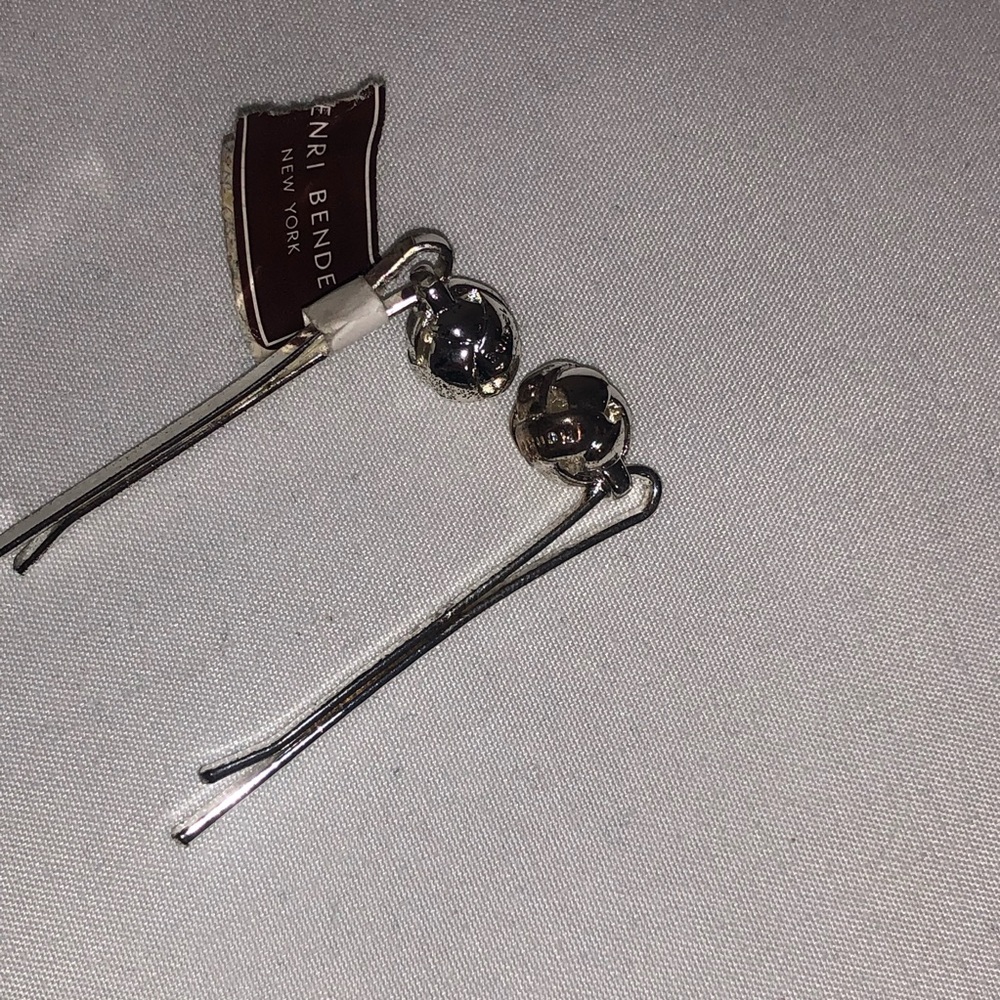Henri Bendel silver Ball Bobby pins NWT